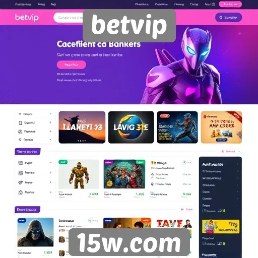 interface do usuário do site betvip é intuitiva